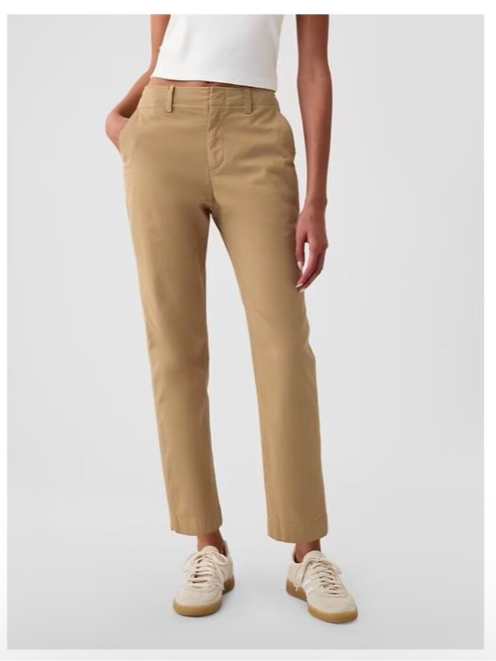 GAP Downtown Khaki Cropped Pants